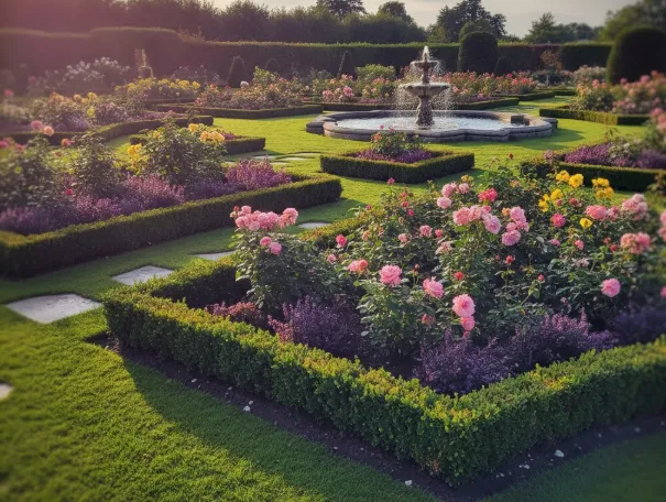 Beautiful landscaped property after transformation