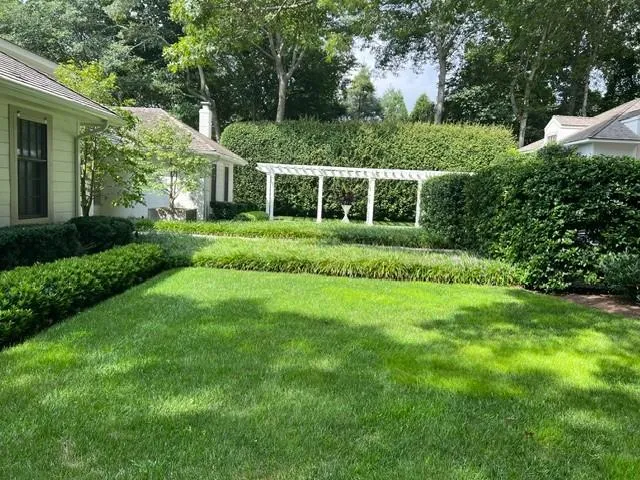 Poolside flower beds
